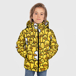 Куртка зимняя для мальчика Утки, цвет: 3D-черный — фото 2