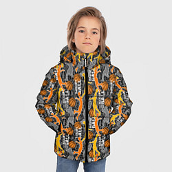 Куртка зимняя для мальчика Basketball, цвет: 3D-черный — фото 2