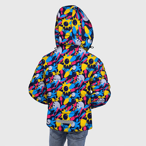 Зимняя куртка для мальчика Боулинг / 3D-Черный – фото 4