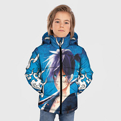 Куртка зимняя для мальчика Бездомый Бог Ятогами, цвет: 3D-черный — фото 2