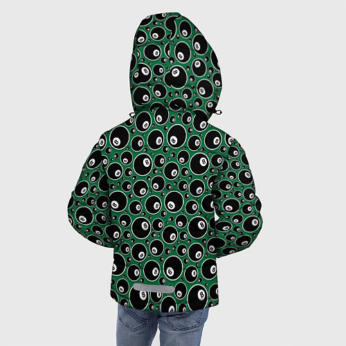 Зимняя куртка для мальчика Бильярдные Шары / 3D-Черный – фото 4