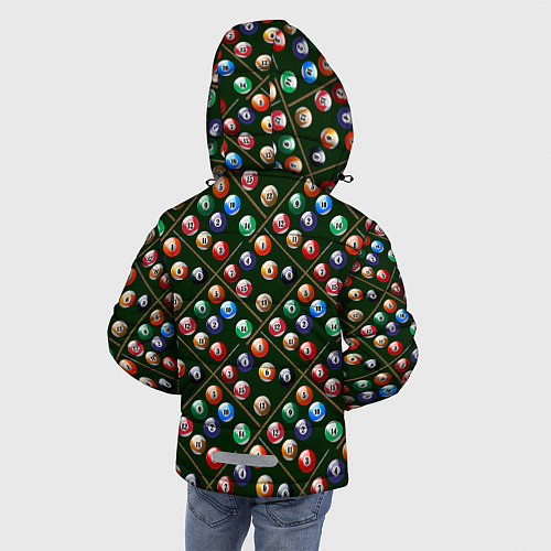 Зимняя куртка для мальчика Бильярд / 3D-Черный – фото 4