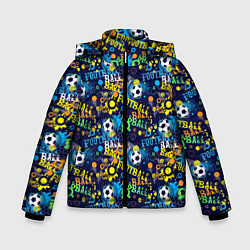 Куртка зимняя для мальчика FOOTBALL, цвет: 3D-черный