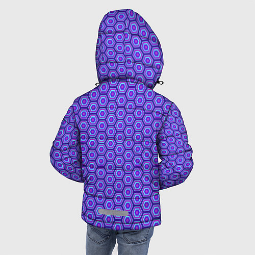 Зимняя куртка для мальчика Geometric Background / 3D-Черный – фото 4