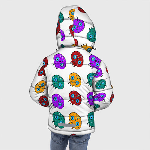 Зимняя куртка для мальчика Нашествие инопланетян-ктулху / 3D-Черный – фото 4