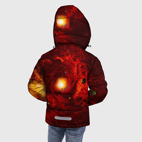 Зимняя куртка для мальчика КОСМИЧЕСКИЙ ВИХРЬ / 3D-Черный – фото 4