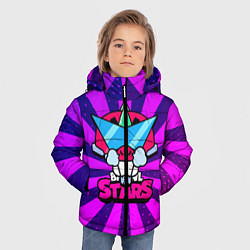 Куртка зимняя для мальчика Базз Buzz Brawl Stars, цвет: 3D-черный — фото 2