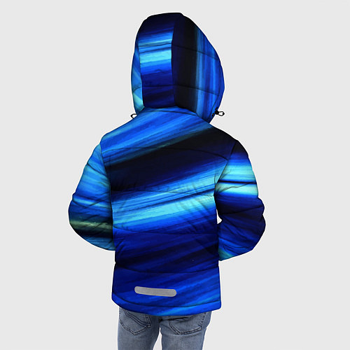 Зимняя куртка для мальчика Морской / 3D-Черный – фото 4