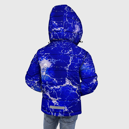 Зимняя куртка для мальчика Морские волны! / 3D-Черный – фото 4