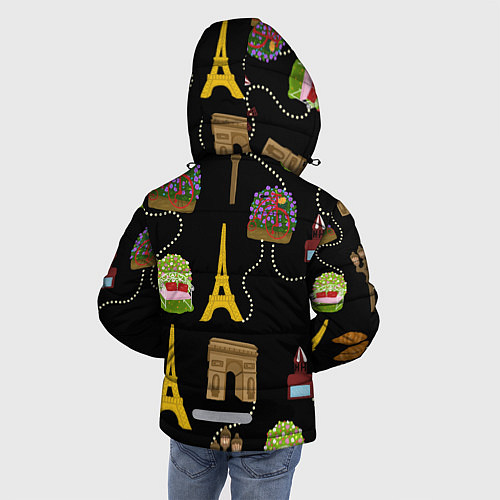 Зимняя куртка для мальчика Париж / 3D-Черный – фото 4