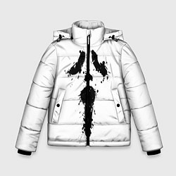 Куртка зимняя для мальчика Крик - Ghost Face, цвет: 3D-черный
