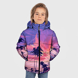 Куртка зимняя для мальчика Пейзаж, цвет: 3D-черный — фото 2