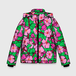 Зимняя куртка для мальчика Цветы Сакуры, Sakura