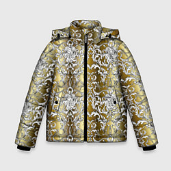 Куртка зимняя для мальчика Versace gold & white, цвет: 3D-красный