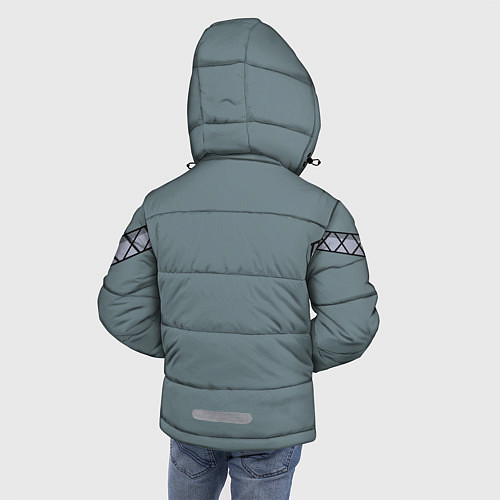 Зимняя куртка для мальчика КИМОНО МАЙКИ МАНДЗИРО / 3D-Черный – фото 4
