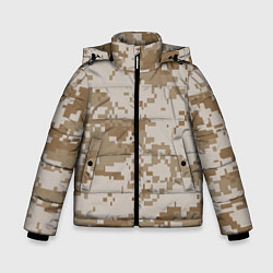 Зимняя куртка для мальчика Камуфляжный пиксель