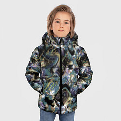 Куртка зимняя для мальчика Узор для рыбака, цвет: 3D-черный — фото 2