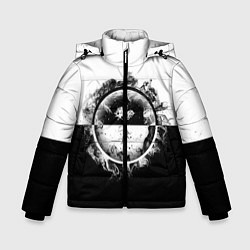 Куртка зимняя для мальчика Black and White, цвет: 3D-черный