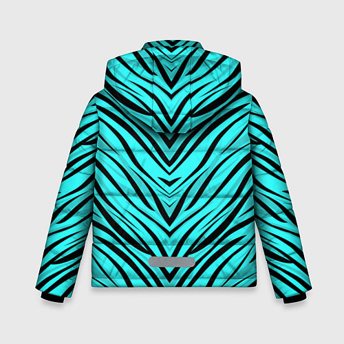 Зимняя куртка для мальчика Абстратный полосатый узор / 3D-Светло-серый – фото 2