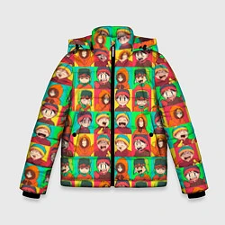 Куртка зимняя для мальчика Аниме Южный парк, цвет: 3D-светло-серый