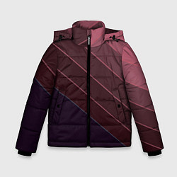 Зимняя куртка для мальчика Коричнево-фиолетовый узор