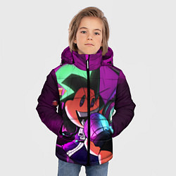 Куртка зимняя для мальчика Бойфренд Boyfriend FNF, цвет: 3D-черный — фото 2
