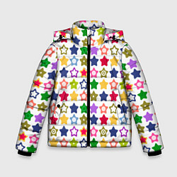 Зимняя куртка для мальчика Разноцветные звездочки