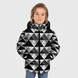 Куртка зимняя для мальчика Современный геометрический, цвет: 3D-красный — фото 2