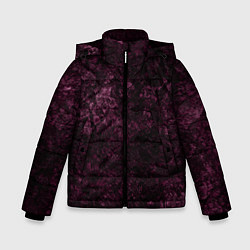 Куртка зимняя для мальчика Мраморная текстура камня, цвет: 3D-красный