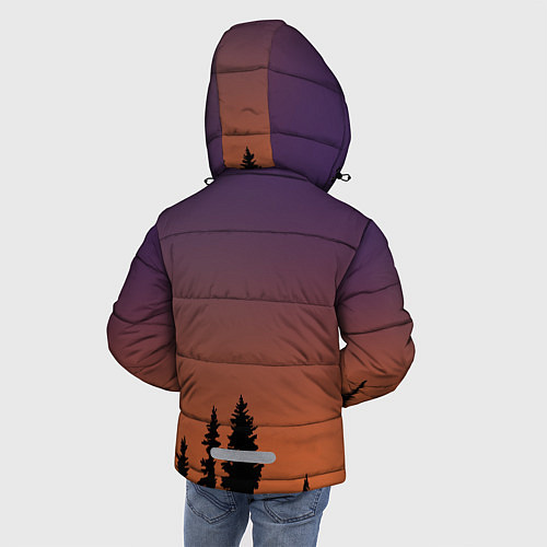 Зимняя куртка для мальчика Gradient Forest Siren Head / 3D-Черный – фото 4