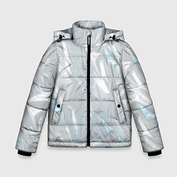 Куртка зимняя для мальчика Голографическая текстура, цвет: 3D-черный
