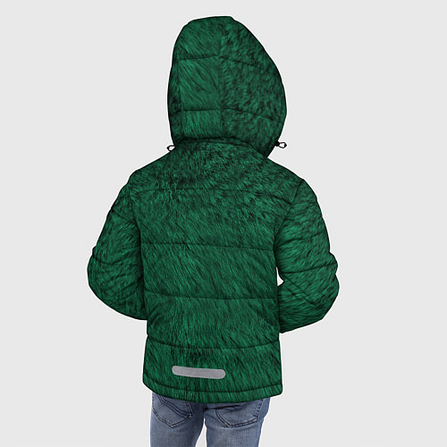 Зимняя куртка для мальчика Изумрудный мех / 3D-Черный – фото 4