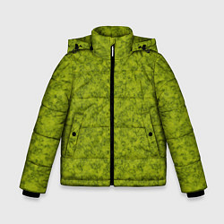 Зимняя куртка для мальчика Зеленый мраморный узор