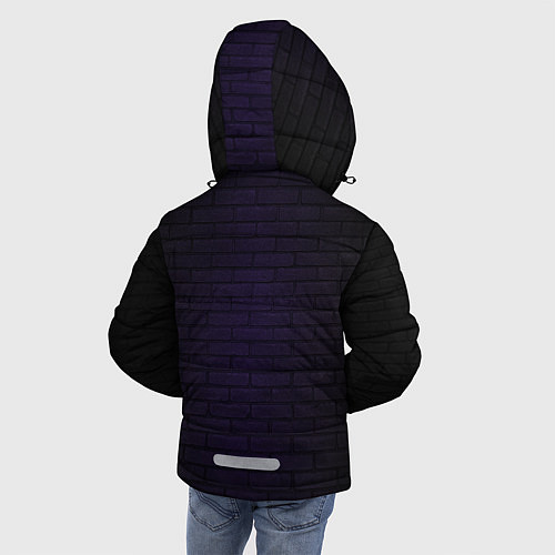 Зимняя куртка для мальчика UNDERTALE PURPLE HEART / 3D-Черный – фото 4
