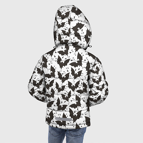 Зимняя куртка для мальчика Летучие мыши / 3D-Черный – фото 4