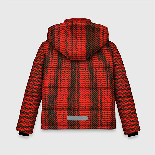 Зимняя куртка для мальчика Красная вязь / 3D-Светло-серый – фото 2