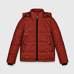 Зимняя куртка для мальчика Красная вязь