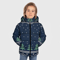 Куртка зимняя для мальчика Зимняя ночь, цвет: 3D-красный — фото 2