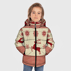 Куртка зимняя для мальчика Олени, цвет: 3D-светло-серый — фото 2