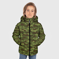 Куртка зимняя для мальчика Рыбак камуфляж из рыб, цвет: 3D-светло-серый — фото 2