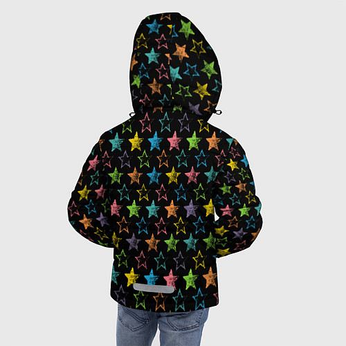 Зимняя куртка для мальчика Парад звезд / 3D-Черный – фото 4