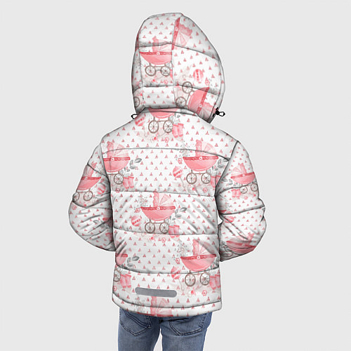 Зимняя куртка для мальчика Детская коляска / 3D-Черный – фото 4