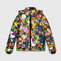 Куртка зимняя для мальчика Mario ALLSTARS, цвет: 3D-светло-серый