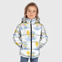 Куртка зимняя для мальчика Погода, цвет: 3D-черный — фото 2