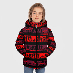 Куртка зимняя для мальчика Зомби апокалипсис близко, цвет: 3D-черный — фото 2