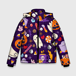 Зимняя куртка для мальчика HALLOWEEN BTS BT21 PATTERN БТ21 БТС ХЕЛЛОУИН