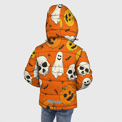 Зимняя куртка для мальчика УЖАСТИКИ НА ВЯЗАНКЕ / 3D-Черный – фото 4