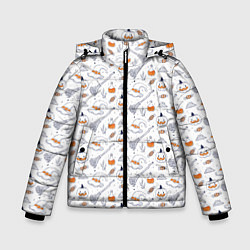 Куртка зимняя для мальчика Patern Halloween 6, цвет: 3D-черный