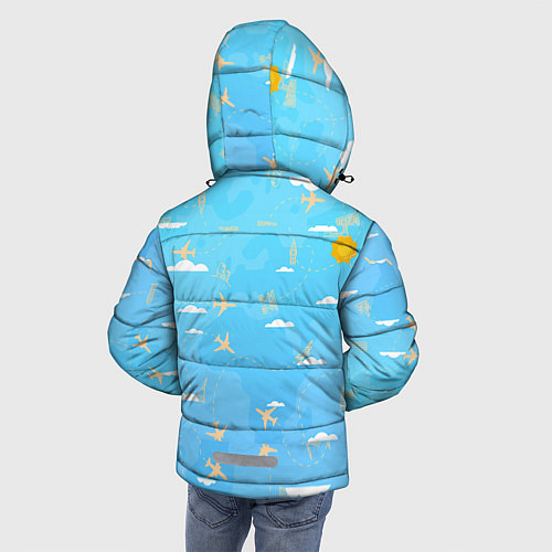 Зимняя куртка для мальчика Мое путешествие / 3D-Черный – фото 4