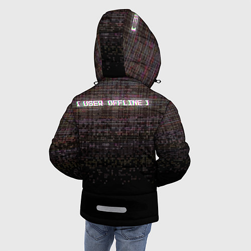 Зимняя куртка для мальчика Going offline noise / 3D-Черный – фото 4